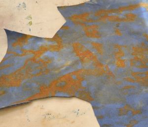 overdyed rust cotton