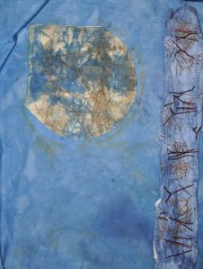 moon and river on background