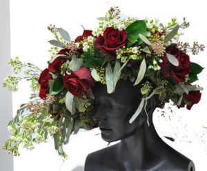 red rose headpiece view 1
