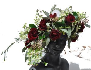 red rose headpiece view 2