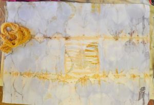 cotton eco over procion silk in tansy b